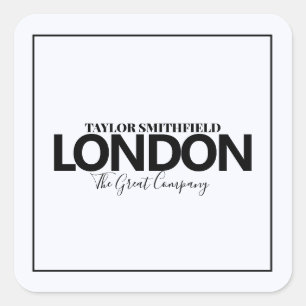 PEGATINA CUADRADA NUEVA CIUDAD MODERNA