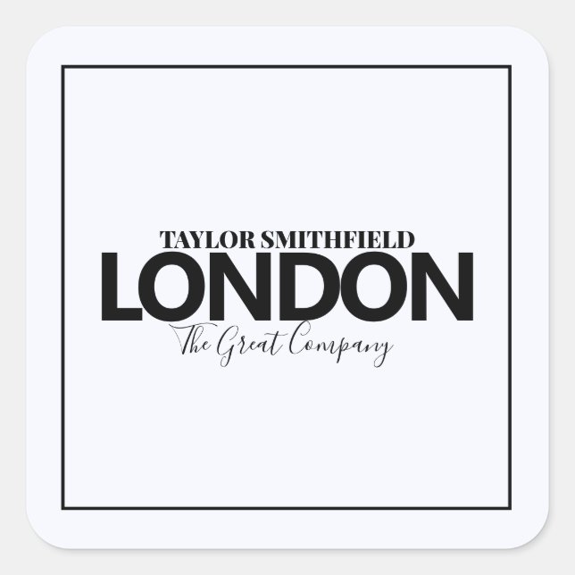 PEGATINA CUADRADA NUEVA CIUDAD MODERNA (Anverso)