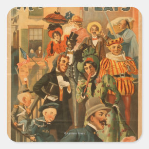 Pegatina Cuadrada Nueva edición de McFadden Teatro