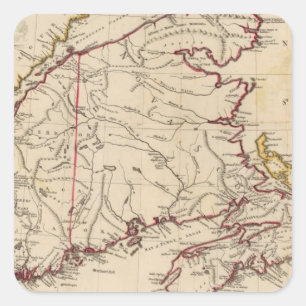 Pegatina Cuadrada Nueva Escocia, cabo Gran Bretaña