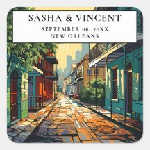 Nueva Orleans Louisiana Boda Retro