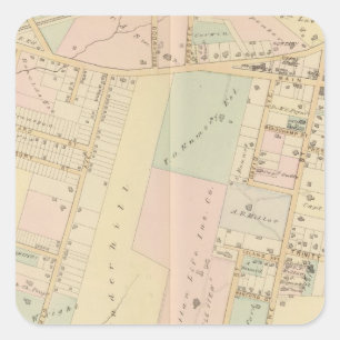 Pegatina Cuadrada Nueva Rochelle, Nueva York