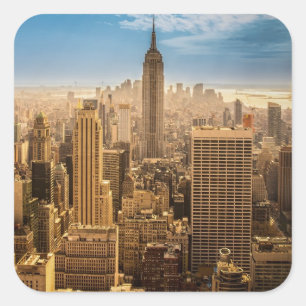 Pegatina Cuadrada Nueva York