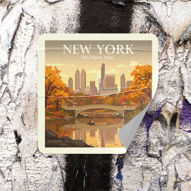 Pegatina Cuadrada Nueva York (Subido por el creador)