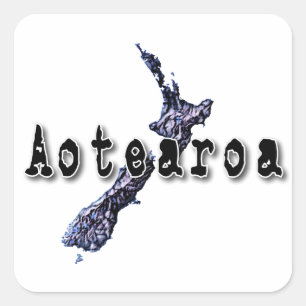 Pegatina Cuadrada Nueva Zelanda
