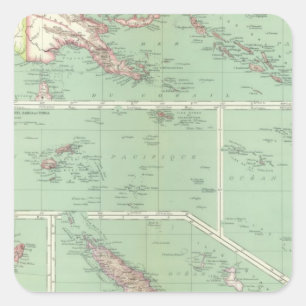 Pegatina Cuadrada Nueva Zelandia 6