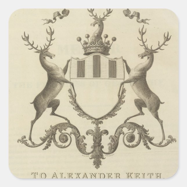 Pegatina Cuadrada Nuevo atlas general 2 (Anverso)