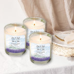 Pegatina Cuadrada Nuevo Sr. y Sra. Mountain Lavender Wedding Favor<br><div class="desc">Amor y luz del nuevo Sr. & Mrs., pegatinas personalizadas de boda, perfectas para un resort de boda de montaña o boda de destino en el paisaje rural. El diseño presenta una tipografía moderna y un paisaje acuático idílico. La escena de la cresta montañosa de ensueño representa montañas, colinas verdes...</div>