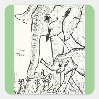 Pegatina Cuadrada Nunca olvidar