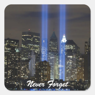 Pegatina Cuadrada Nunca olvide