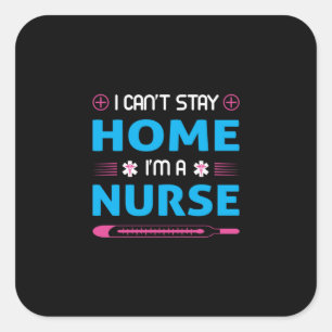 Pegatina Cuadrada Nurse Gift   Soy Enfermero