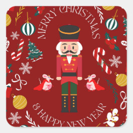 Pegatina Cuadrada Nutcracker