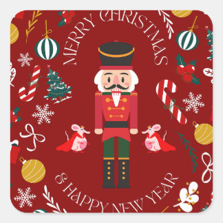 Pegatina Cuadrada Nutcracker