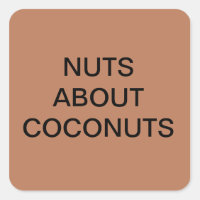 NUTS SOBRE PEGATINAS DE COCONUTS