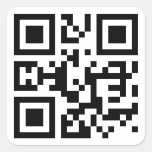 Pegatina Cuadrada ❤ NY — Código QR