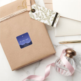 Pegatina Cuadrada O Holy Night Christmas Sticker