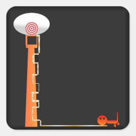 Pegatina Cuadrada Objetivos de negocio >Pegatina publicitario