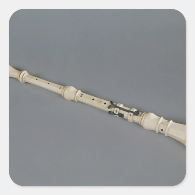 Pegatina Cuadrada Oboe (Anverso)
