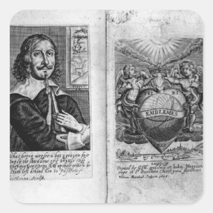 Pegatina Cuadrada Obra de vanguardia 'Emblemas'