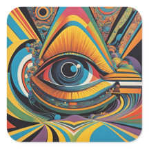 Obras de arte psicodélicas del Vacui de terror de