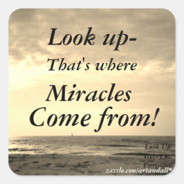 PEGATINA CUADRADA OBSERVAR