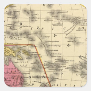 Pegatina Cuadrada Oceanica