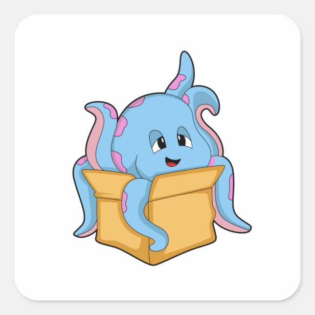 Pegatina Cuadrada Octopus con Packet.PNG (Anverso)