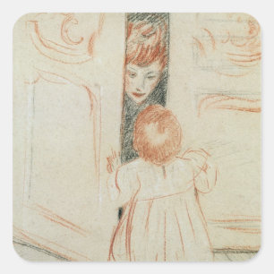 Pegatina Cuadrada Ocultar y buscar