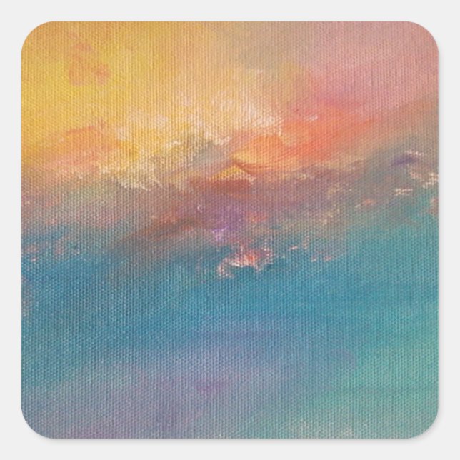 Pegatina Cuadrada Ode to Turner (Anverso)