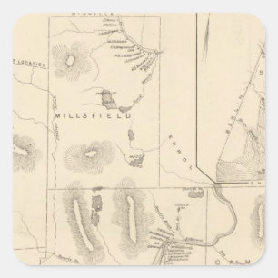 Pegatina Cuadrada Odell, Millsfield, Dummer, Cambridge