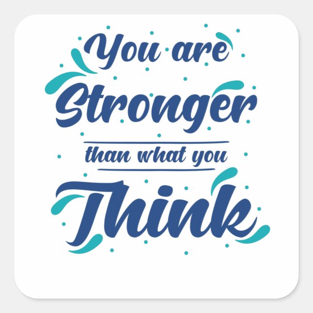 Pegatina Cuadrada Oferta de inspiración Autovalor (Anverso)