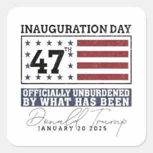 Pegatina Cuadrada Oficialmente Dessobrecargado Por Lo Que Ha Sido Tr