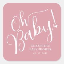 ¡Oh, nena! Baby Shower Chica rosa