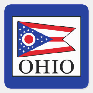 Pegatina Cuadrada Ohio