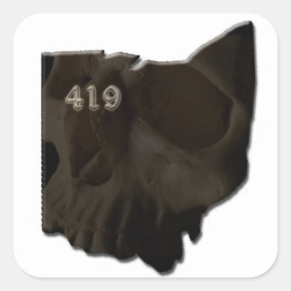 PEGATINA CUADRADA OHIO