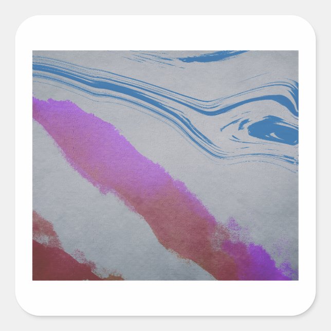 Pegatina Cuadrada Ojo azul (Anverso)