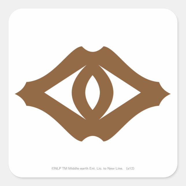 Pegatina Cuadrada Ojo de Sauron (Anverso)
