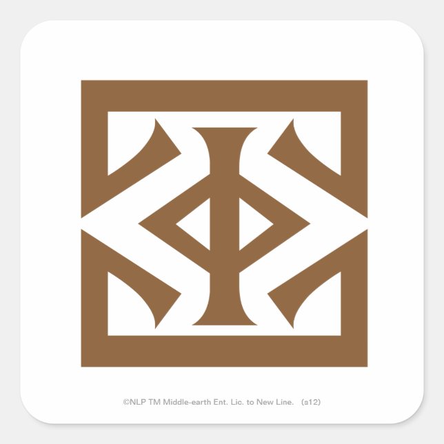 Pegatina Cuadrada Ojo de Sauron (Anverso)