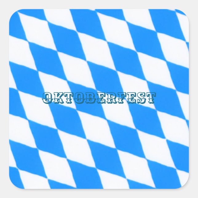 Pegatina Cuadrada Oktoberfest (Anverso)