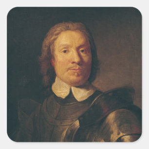 Pegatina Cuadrada Oliver Cromwell