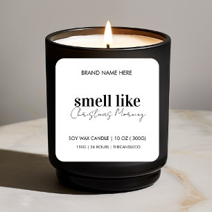 Pegatina Cuadrada Olor como Navidades mañana divertida vándala navid