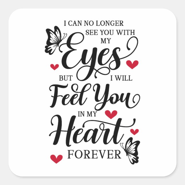 Pegatina Cuadrada Olvídate de mí no - Memorial de quejas (Anverso)