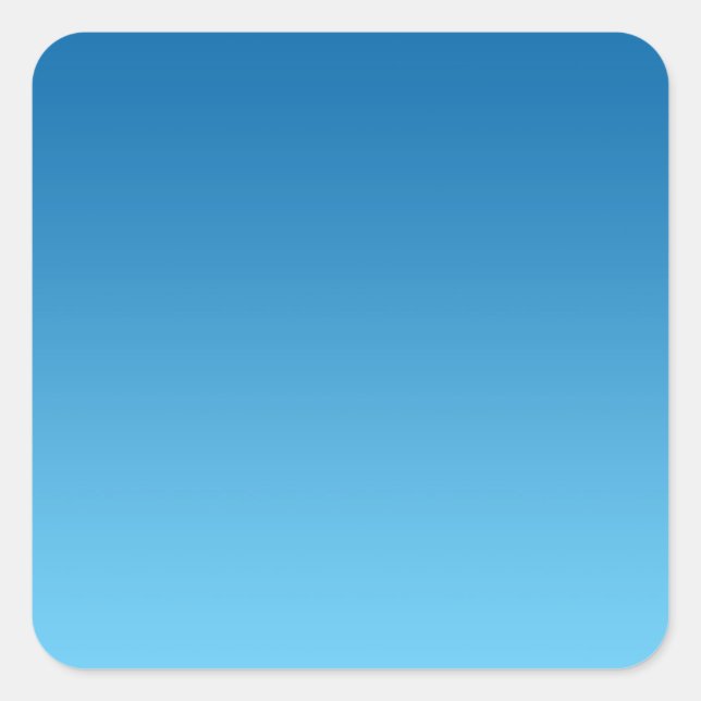 Pegatina Cuadrada Ombre azul oscuro (Anverso)
