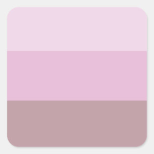 Pegatina Cuadrada Ombre rayado rosado púrpura