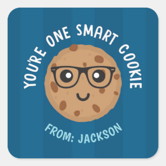 Pegatina Cuadrada One Smart Cookie Valentine's Day Sticker