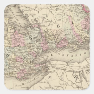 Pegatina Cuadrada Ontario 2