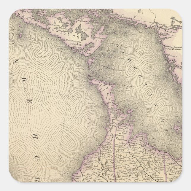 Pegatina Cuadrada Ontario 3 (Anverso)