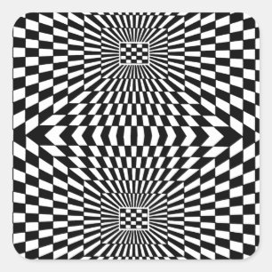 Pegatina Cuadrada OP-Art #11 en Emporio Moffa