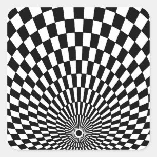 Pegatina Cuadrada OP-Art #2 en Emporio Moffa