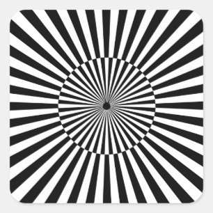 Pegatina Cuadrada OP-Art #3 en Emporio Moffa